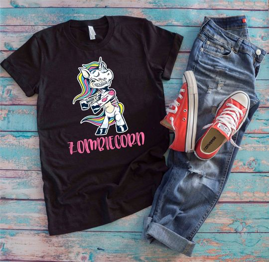 Discover Zombie Unicorn Shirt | I'm A Zombiecorn | Halloween Costume For Zombie Lovers