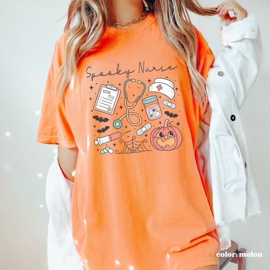 Discover Cute Halloween shirt for Spooky nurse,  tee