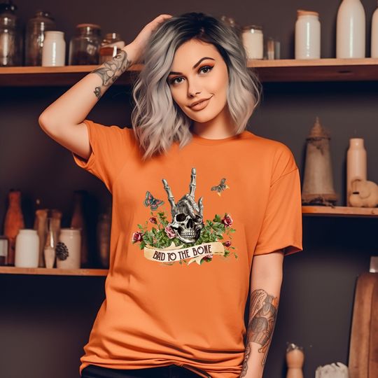 Discover Bad to the Bone Halloween Shirt