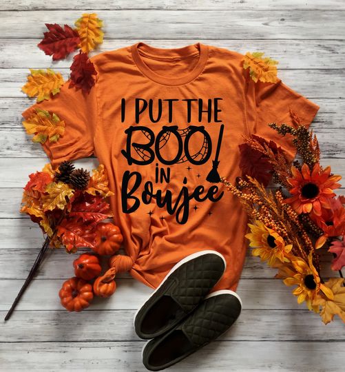 Discover Funny Halloween Shirt - I Put The Boo In Boujee