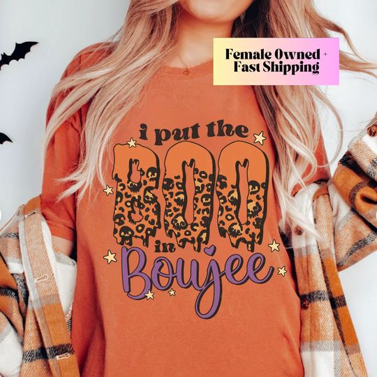 Discover Halloween Shirt, Boo in Boujee Shirt, Fall Tee, Autumn Shirt,  unisex shirt