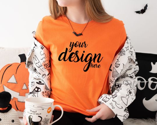Discover Halloween Witch Mockup Shirt Mockup - Digital Download