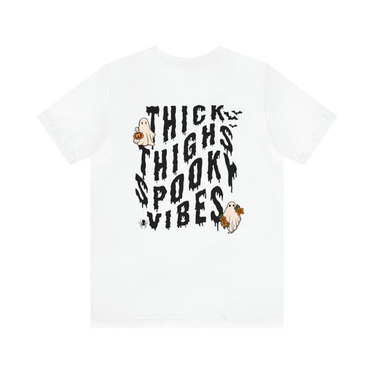 Discover Thick Thighs Spooky Vibes Shirt