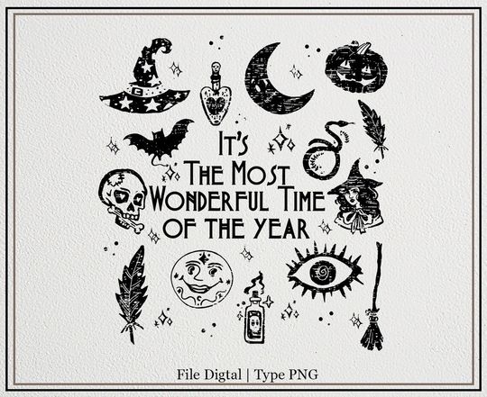 Discover Spooky Halloween Design for T-Shirt Instant Download