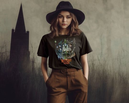 Discover Organic Witchy Season Shirt  Tee Magic Witch Wizard T-shirt Dark Academia Witchcore Aesthetic Halloween Shirt