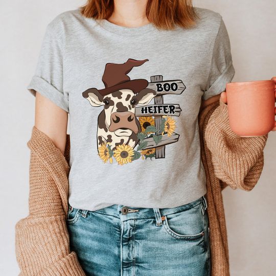 Discover Boo Heifer Funny Cow T-Shirt