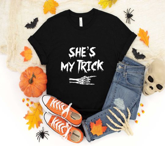 Discover Mens Matching couples halloween shirts. His and Hers Funny shirt T-Shirt For Men Womens Girls, Halloween  Long Sleeve, Sweatshirt, Hoodie