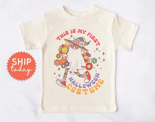 Discover This Is My First Halloween Costume Shirt, Toddler Girl Floral Outfit For Halloween, Kids First Halloween Party Clothing, (BC-HAL76)