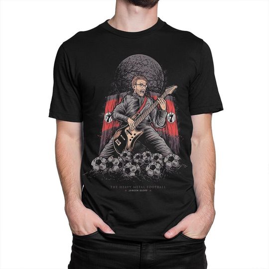 Discover Jurgen Klopp Heavy Metal Football T-Shirt / 100% Cotton Tee / Men's Women's All Sizes (yw-372)