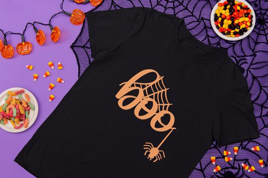 Discover Toddler Halloween Shirt with Boo Theme