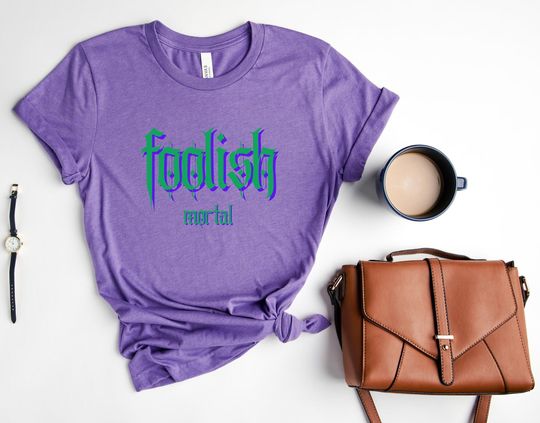 Discover Foolish Mortal Short Sleeve Tee, Theme Park T-Shirt, Halloween Shirt