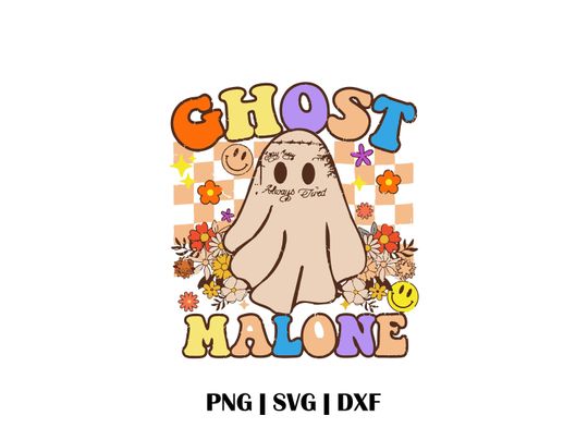 Discover Ghost Malone Halloween SVG for Crafts - Fun Graphics Cut Files