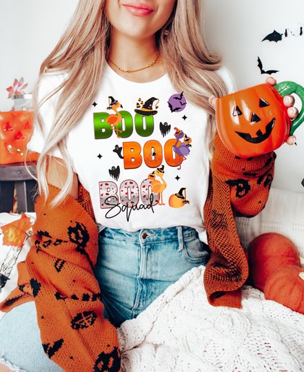 Discover Halloween Flamingo 2022 Boo Squad Shirt