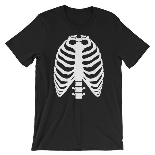 Discover X-Ray Rib Cage Skeleton Costume Shirt