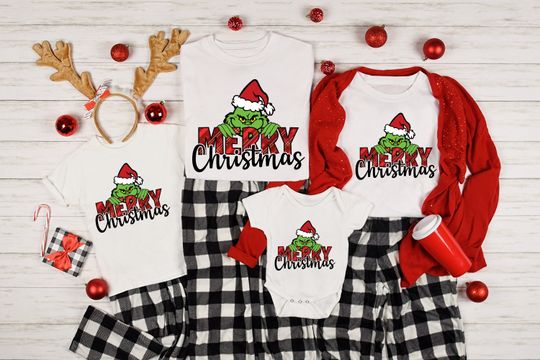 Discover Merry Christmas Funny Character T-Shirts/T-Shirts/T-Shirts, Funny