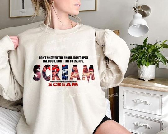 Discover Drew Barrymore SCREAM Shirt, Let's Watch Scary Movie Shirt, Scary Horror Tees, Kill3r Homage Fan T-Shirt Sidney, Stu Matcher Scream Gift