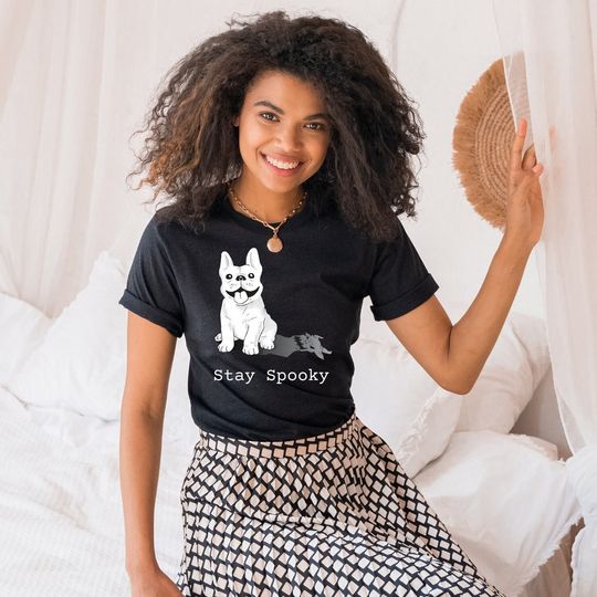 Discover Demon Frenchie Halloween T-Shirt - Stay Spooky Design