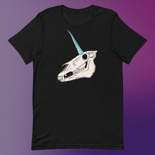 Discover Creepy Unicorn Skull Shirt, Fun Halloween Gift Apparel