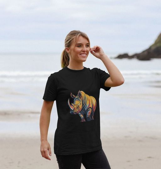 Discover Funny Unicorn T-shirt Rhino Battle Unicorn Shirt Mens Womens Funny Shirts