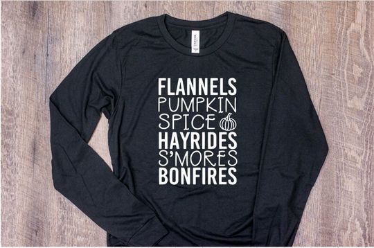 Discover Flannel Pumpkin Spice Fall Shirt, Cozy Graphic Tee for Women