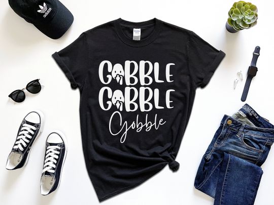 Discover Gobble Gobble Gobble Shirt, Thanksgiving Shirt, Thanksgiving Shirt Women, Funny Shirts, Thanksgiving Outfit, Thanksgiving Shirt for Kids