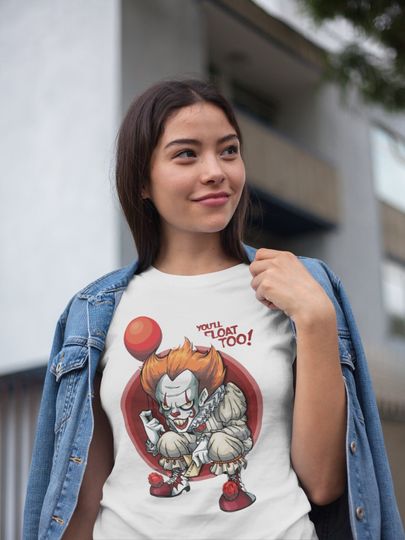 Discover Horror Scary Clown Halloween T-Shirt - Classic Horror Design
