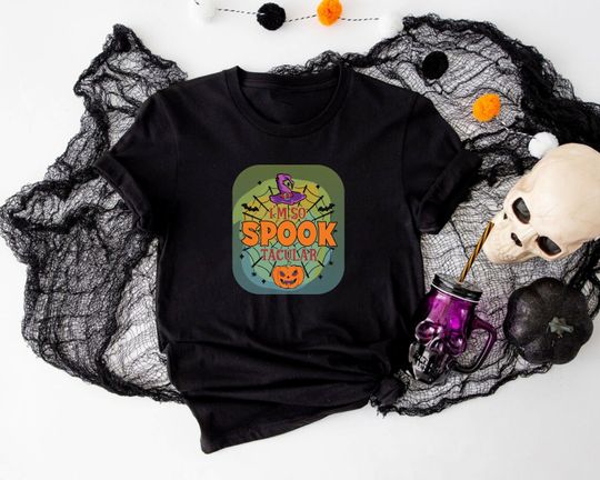 Discover I'm so SPOOKtacular T-shirt, Witch Hat Shirt, Scary Season, Halloween Party Costume, Witchy Vibe Clothing, Stay Spooky, Funny Halloween Gift