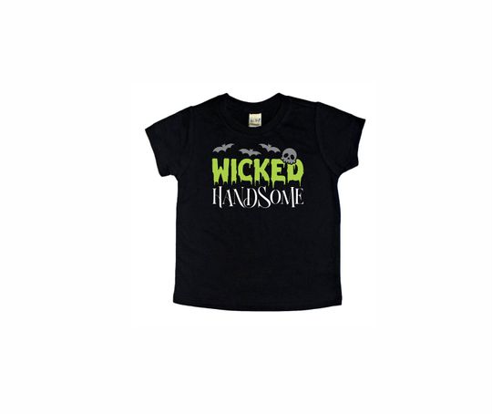 Discover Toddler Halloween Shirt Wicked Handsome