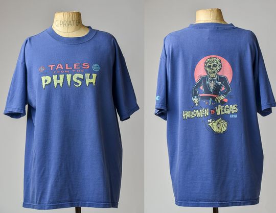 Discover 1998 Phish Halloween in Vegas Show Velvet Underground Setlist T Shirt