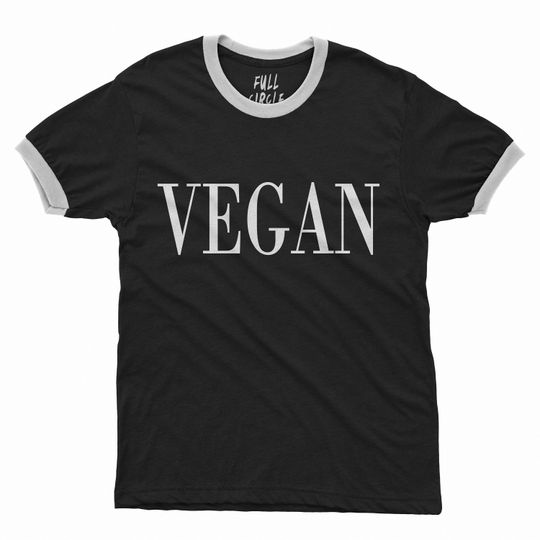 Discover Vegan Ringer Shirt - Animal Rights Design