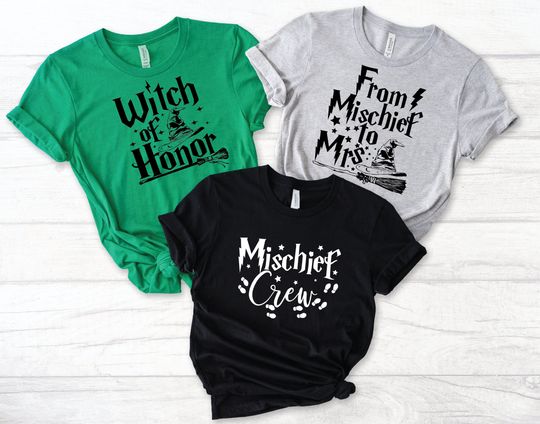 Discover Bachelorette Party Tank Tops, Bridesmaid Gift, Witch of Honor Shirts, House Bachelorette, Maid Of Honor, Wizard Themed Bachelorette. 0426