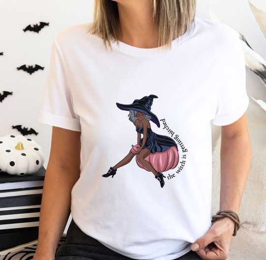 Discover Halloween the witch is getting hitched Shirt,Spooky bach tee,ft,wedding tshirt,witchy t-shirt,fall hen night, honeymoon just married gift