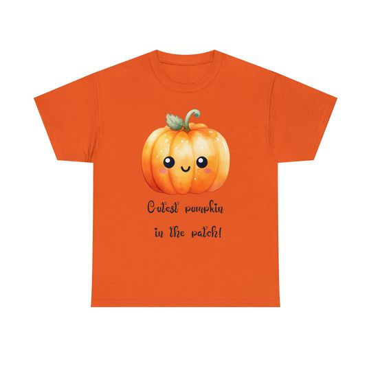 Discover Unisex Cutest pumpkin in the patch halloween Heavy Cotton Tee Small -5X