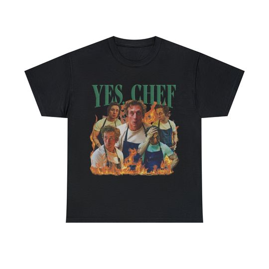 Discover Vintage Yes Chef Jeremy Allen White Shirt , The Bear 2023 Homage T-shirt , Carmen Berzatto Shirt , Gift For Her ,  Shirt.