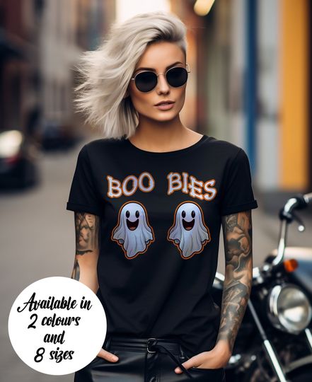 Discover Funny Halloween T-Shirt, Ghost Cartoon Shirt, Spooky Vibes Tshirt, Hilarious Graphic T Shirt, Trick or Treat Tee, Spooky Season, Fall Shirt