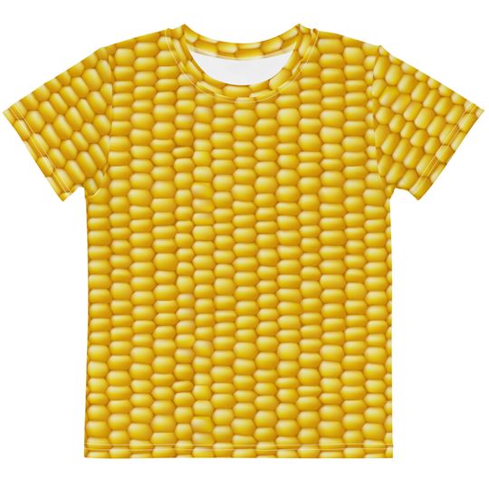 Discover Funny Corn Kids Crew Neck T-Shirt - Perfect for Halloween