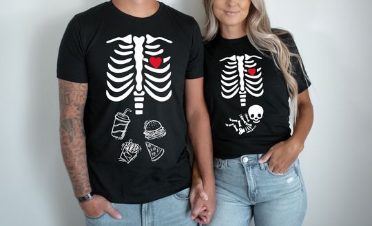 Discover Baby Skeleton Pregnancy Announcement Shirt