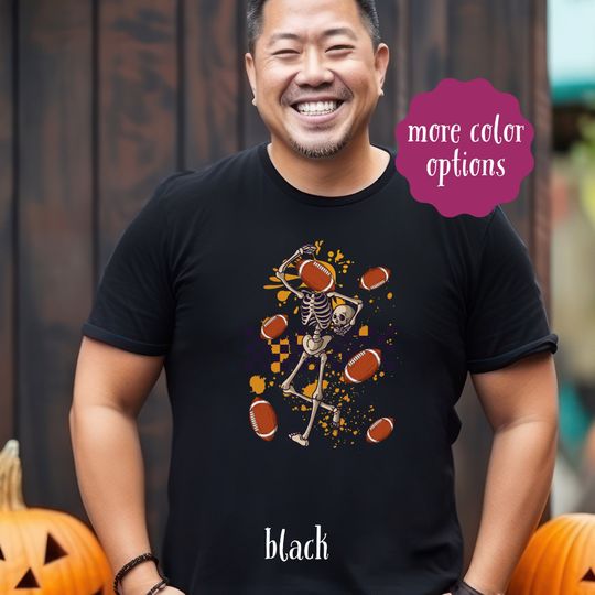 Discover Football Skeleton Teacher Halloween Shirt, Fun Gift for Players