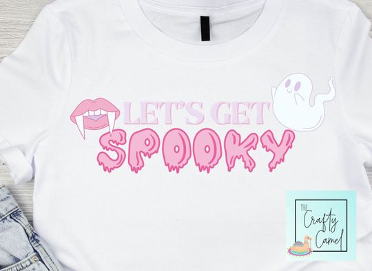 Discover LET'S GET SPOOKY png Spooky shirt design, Halloween shirts