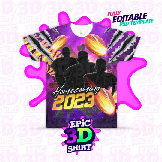 Discover 3D Football Shirt Template for Sports
