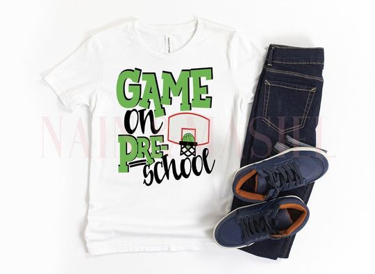 Discover Pre-School Basketball Shirt for Boys Green Team