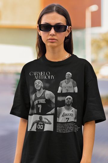 Discover Limited Carmelo Anthony Vintage T-Shirt, Gift For Women and Man Unisex Bootleg T-Shirt