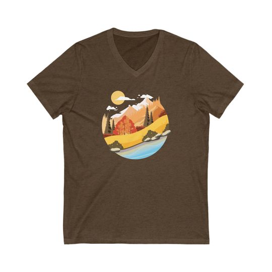 Discover Mountain Vibes Unisex V Neck