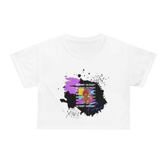 Discover Oh Snap Crop T-Shirt Pop Art Cropped Tshirt Tee