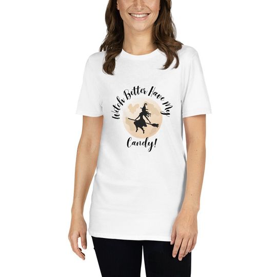 Discover Witch better have my money- witch on moon Short-Sleeve womens T-Shirt