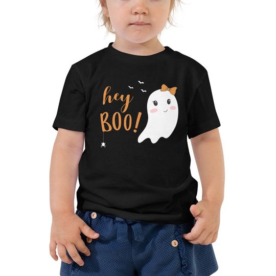 Discover Hey Boo Halloween T-Shirt for Kids