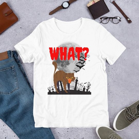 Discover What Cat Horror Cotton t-shirt