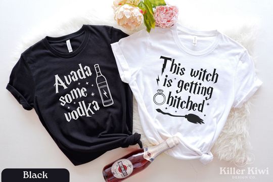 Discover Bachelorette Party Shirts, This Witch Is Getting Hitched, Wizard Bachelorette Shirts, Funny Bridal Party Shirt, Funny Bridesmaid Shirts