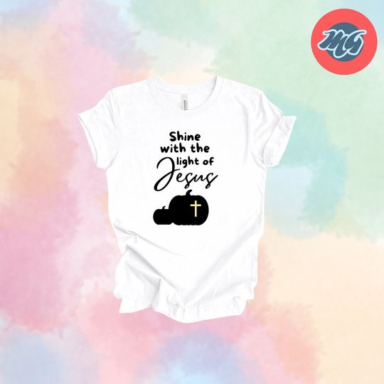 Discover Shine with Jesus T-Shirt A Glowing Halloween Message - lowing for Jesus Tee Illuminate Your Halloween Spirit