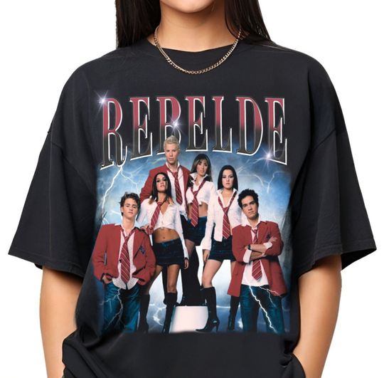 Discover Rebelde Shirt, Vintage 90s Graphic Tee, RBD Concert Shirt,  Shirt, Mexican Shirt Men, Rebelde Tshirt Gift